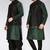 Green dupon art silk kurta, jacket with matching dhoti and churidar