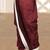 Red dupion art silk readymade dhoti with patch work