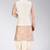Light brown dupon art silk kurta, jacket with matching dhoti