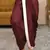 Maroon dupion art silk readymade dhoti with patch work