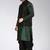 Rama green dupon art silk kurta, jacket with matching dhoti