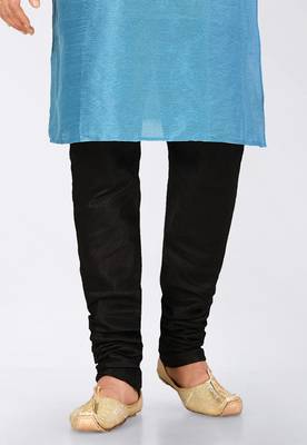 Firoza dupon art silk kurta, jacket with matching dhoti and churidar 3