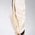 White dupion art silk readymade dhoti with patch work