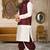 Deep cream dupon art silk kurta, jacket with matching dhoti