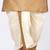 Chiku dupon art silk kurta, jacket with matching dhoti and churidar