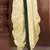 Yellow dupion art silk readymade dhoti with patch work