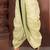 Yellow dupion art silk readymade dhoti with patch work