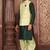 Rama green dupon art silk kurta, jacket with matching dhoti