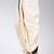Off white dupion art silk readymade dhoti with patch work