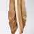 Gold dupion art silk readymade dhoti with patch work