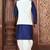 Royal blue dupon art silk kurta, jacket with matching dhoti