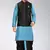 Firoza dupon art silk kurta, jacket with matching dhoti
