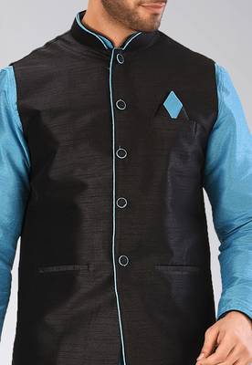 Firoza dupon art silk kurta, jacket with matching dhoti 2