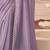 Lavender chiffon embroidered party-wear-sarees with bridal embroiderd blouse
