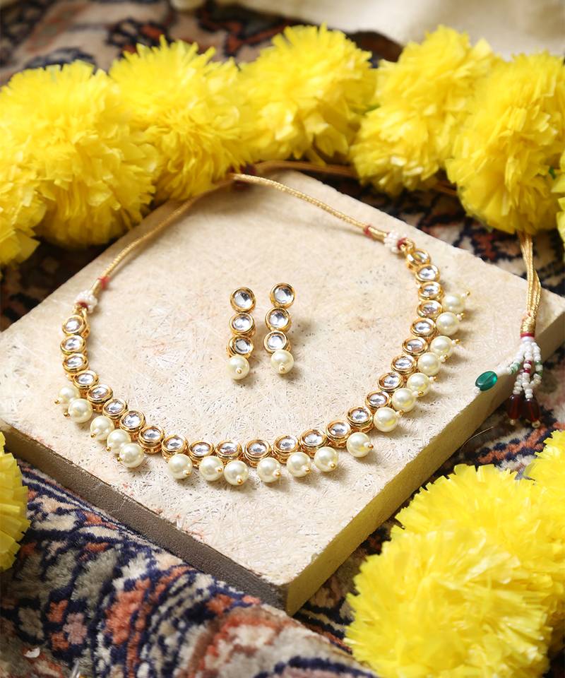 Kundan necklace set for wedding