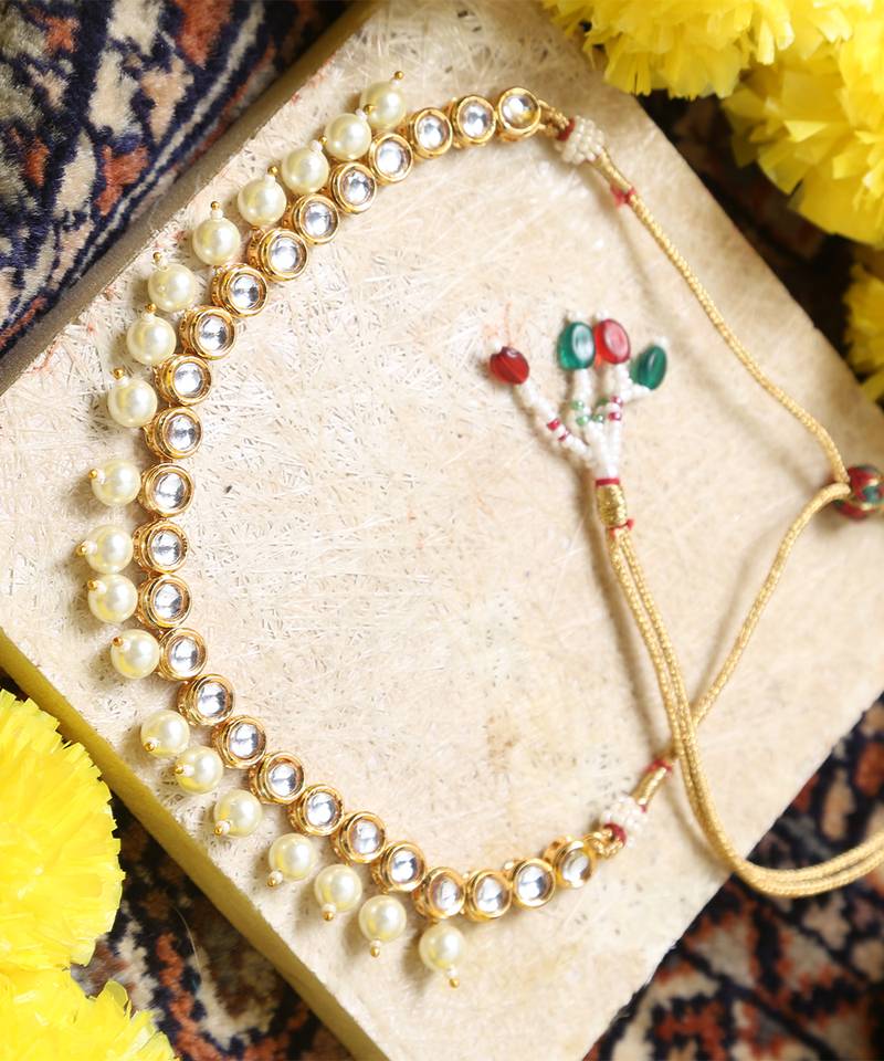 Kundan necklace set for wedding