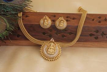 Matte finish temple necklace set 1