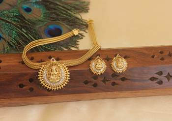 Matte finish temple necklace set 2