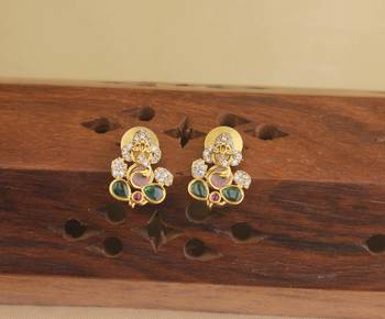 Matte finish ganesha necklace set 3