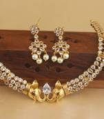 Matte finish elephant stone necklace  set