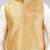 Cream dupon art silk kurta, jacket with matching dhoti
