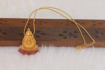 Gold plated temple necklace 1