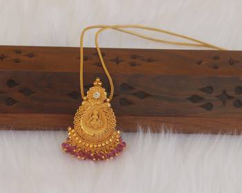 Gold plated temple necklace 2
