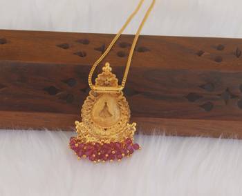 Gold plated temple necklace 4