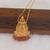 Gold plated temple necklace