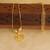 Gold plated lakshmi kasu necklace