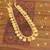 Gold plated kerala style kasu palakka necklace