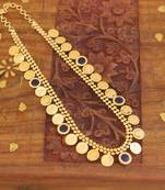 Gold plated kerala style kasu palakka necklace
