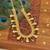 Kerala style gold plated temple palakka necklace