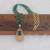 Gold plated handmade beads pendant necklace