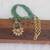 Gold plated handmade beads pendant necklace