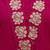 Aaysa floral embroidered pink v-neck pure cotton a-line kurta with trouser & dupatta