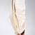 White dupion art silk readymade dhoti with patch work