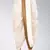 Off white dupion art silk readymade dhoti with patch work