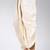 Off white dupion art silk readymade dhoti with patch work