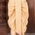 Beige dupion art silk readymade dhoti with patch work