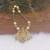 Gold plated temple hand made beads pendant necklace
