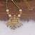 Gold plated temple hand made beads pendant necklace