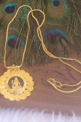 Kerala style temple palakka necklace