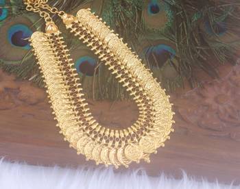 Kerala style kasu stone necklace 3