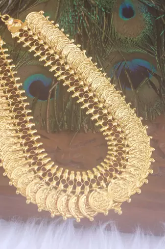 Kerala style kasu stone necklace