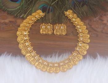 Matte finish temple necklace set 2
