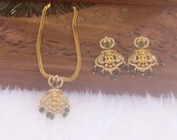 Matte finish temple beads necklace set 1
