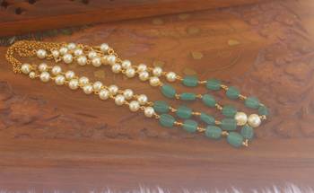 Handmade pearl beads necklace 2