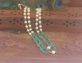 Handmade pearl beads necklace 3