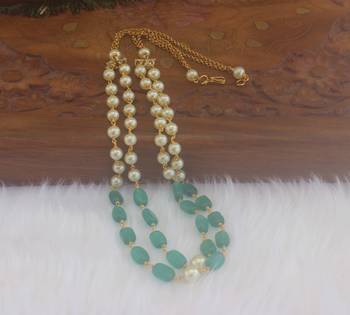 Handmade pearl beads necklace 4